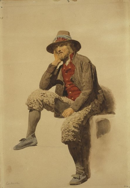 Uomo di Cerbara, dipinto di Johann Koler, 1858